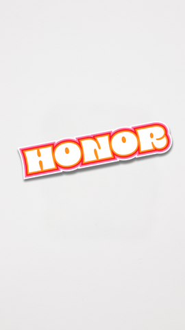 Honor Sticker