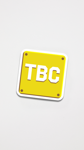 TBC Yellow Sticker